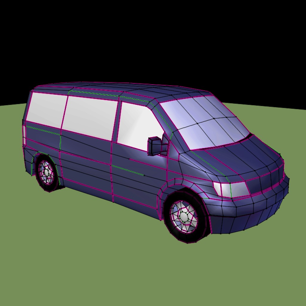 low poly van (MB Vito)  preview image 2